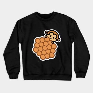 Monkey Egg Puffs Waffles Bambu Brand Crewneck Sweatshirt